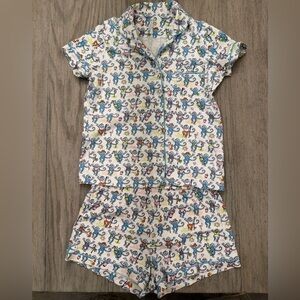 Roller Rabbit Palm Beach Monkey Polo Pajamas Set, Size S